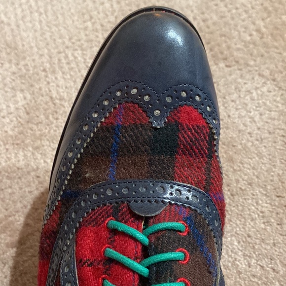 Cole Haan red plaid Oxford shoes - Picture 6 of 6